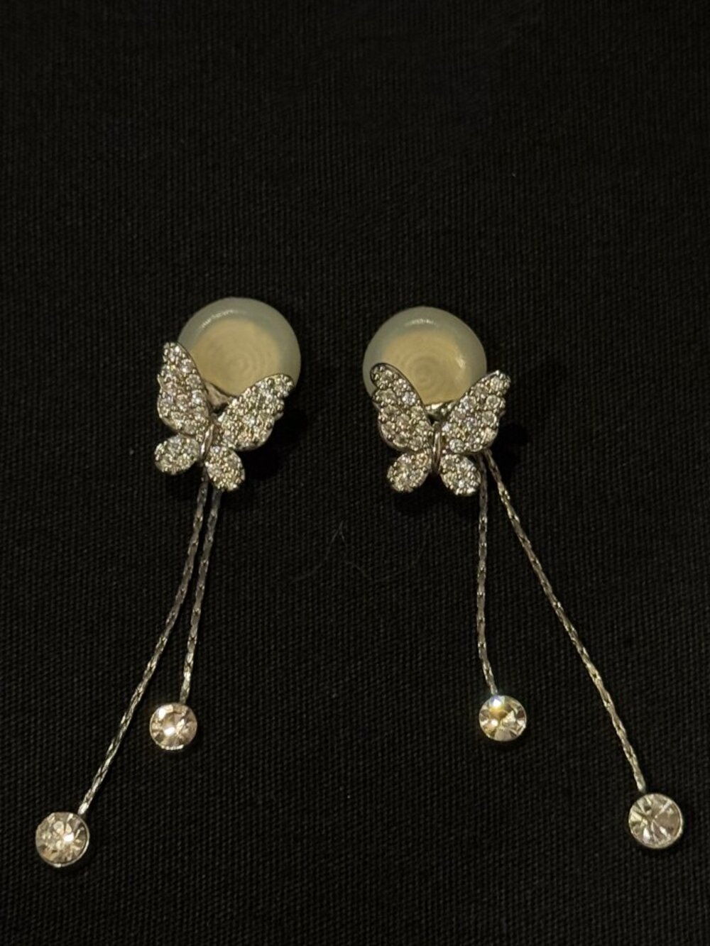 Silver Butterfly Ear Clip